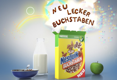 Nesquik "Buchstaben" Tag-On